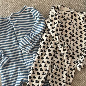 2 Magnetic Me 0-3 months onesies